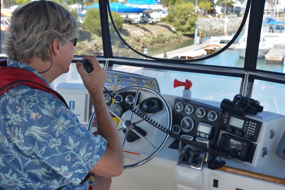 Marine bluetooth radios work in a similar way to your cell phone