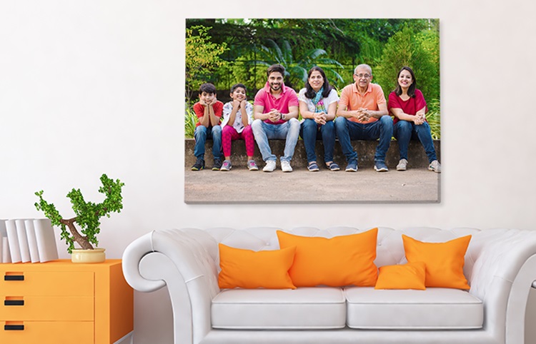 Displaying family photos on your walls with poster prints